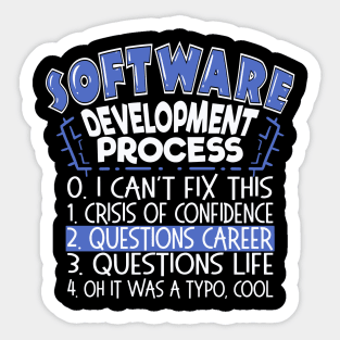 Funny Software Developer Process Sticker